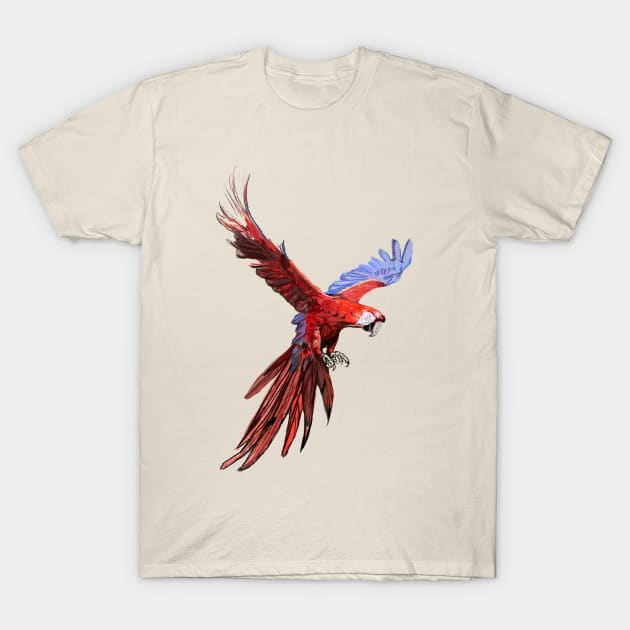 Guacamayo Rojo T-Shirt by naj